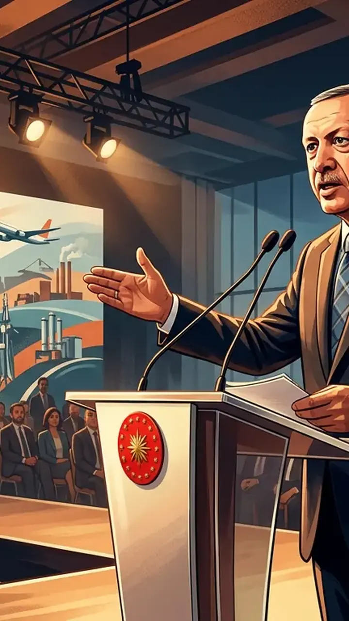Animated editorial illustration for: Erdoğan: Those Who Commit Genocide Must Be Brought to Justice