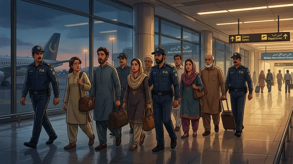 FIA arrests seven passengers at Multan Airport