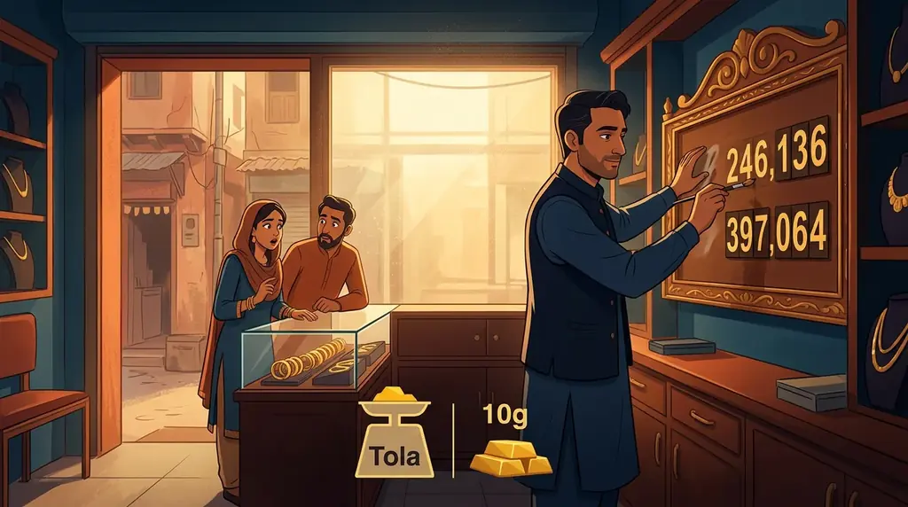سونے کی قیمت میں 1000 روپے فی تولہ کی کمی