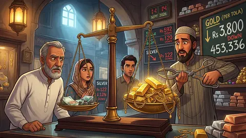 Gold Price in Pakistan Drops by Rs 3,800 Per Tola