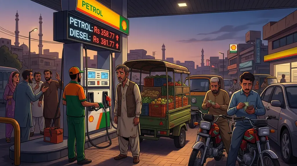 Government raises petrol price to Rs 358.77, diesel to Rs 381.77