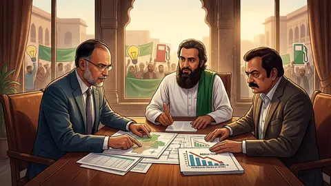 اس خبر کے لیے متحرک اداریاتی خاکہ: حکومت اور جماعت اسلامی میں پیٹرولیم لیوی پر تکنیکی مذاکرات پر اتفاق