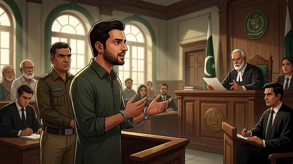 اس خبر کے لیے متحرک اداریاتی خاکہ: جناح ہاؤس حملہ کیس: حماد اظہر 7 روزہ جسمانی ریمانڈ پر پولیس کے حوالے