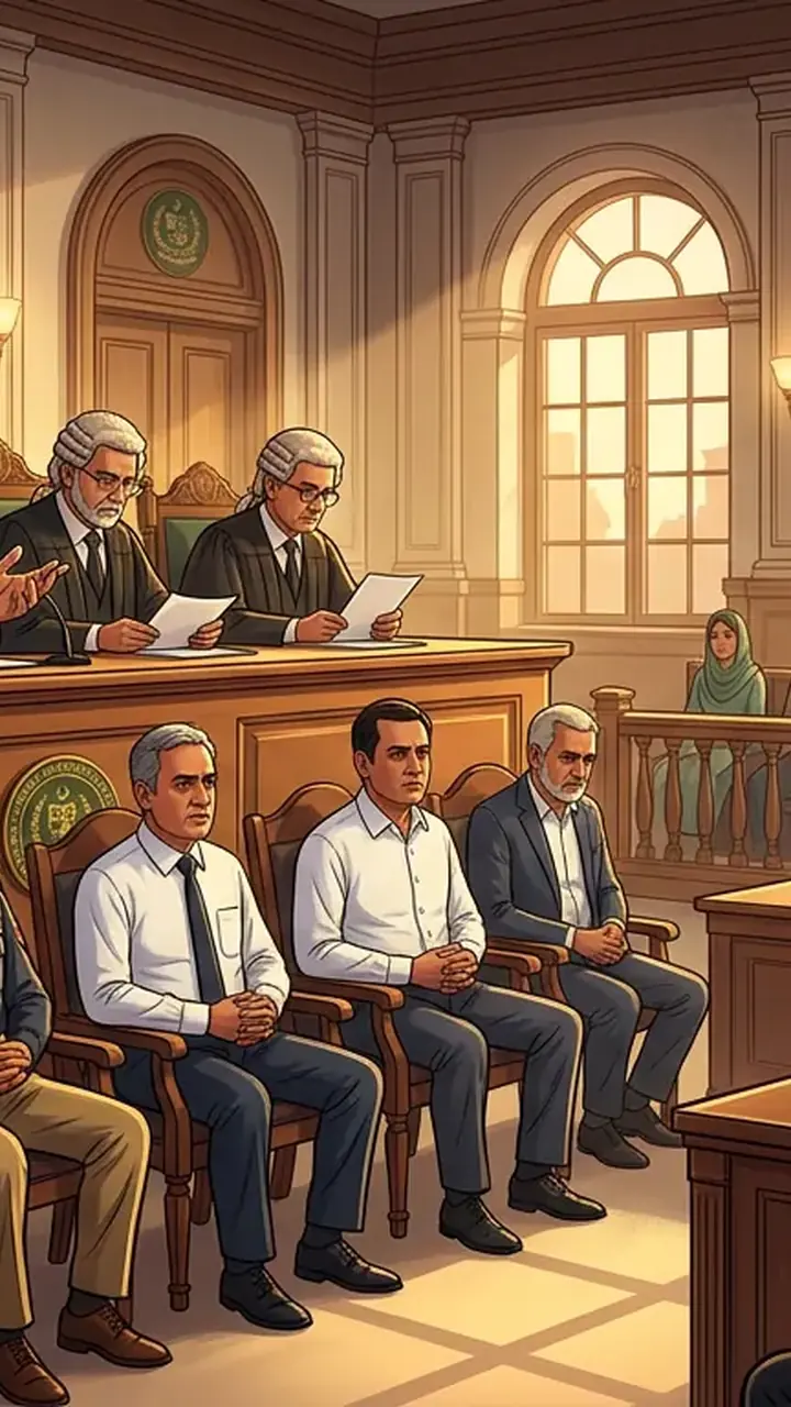 Animated editorial illustration for: IHC Issues Written Order in Petition Against PTI’s Sep 27 Protest