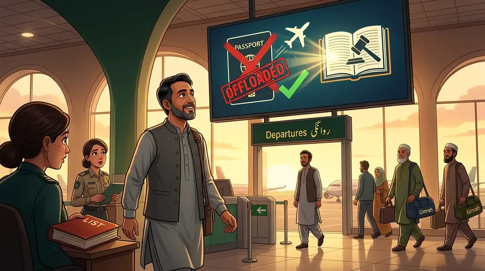 اس خبر کے لیے متحرک اداریاتی خاکہ: مسافروں کو آف لوڈ کرنے کا معاملہ: اسلام آباد ہائی کورٹ نے پاسپورٹ رولز کی شق کالعدم قرار دے دی