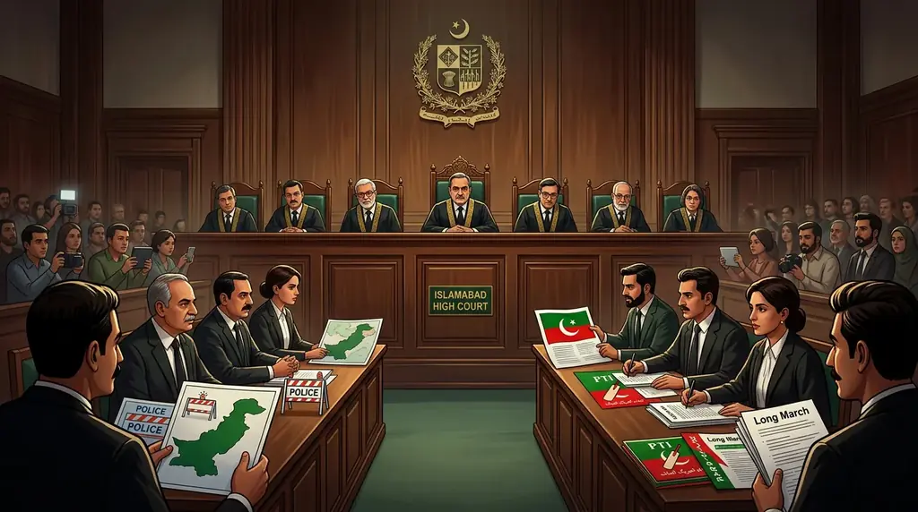 پی ٹی آئی کے 27 ستمبر کے احتجاج کے خلاف درخواست پر اسلام آباد ہائی کورٹ نے لارجر بینچ تشکیل دے دیا