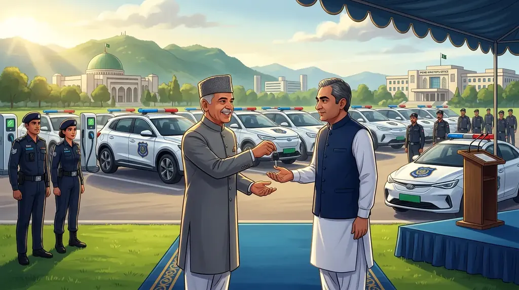 PM Shehbaz hands over 50 electric vehicles to Islamabad Police