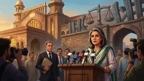 اس خبر کے لیے متحرک اداریاتی خاکہ: ججز انصاف دینے کی کوشش کرتے ہیں، حکومت احکامات نہیں مانتی: علیمہ خان