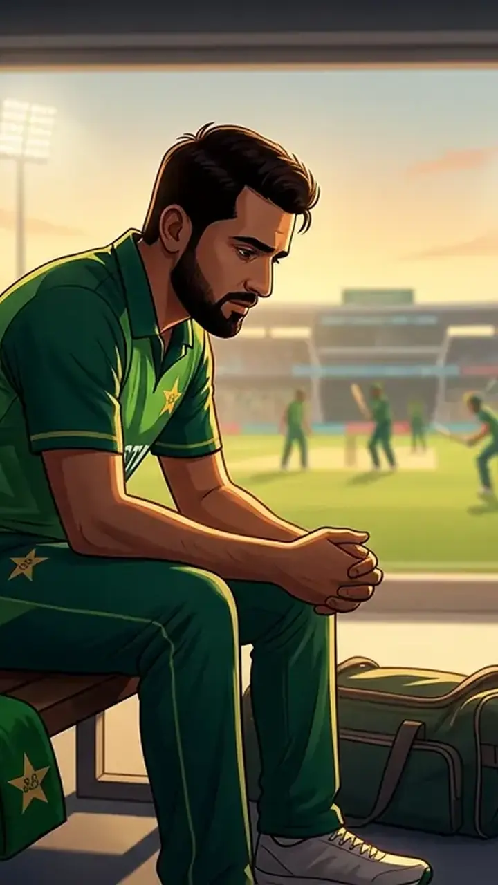 Animated editorial illustration for: Major Shake-up in Pakistan T20 Squad; Salman Ali Agha Dropped as Captain