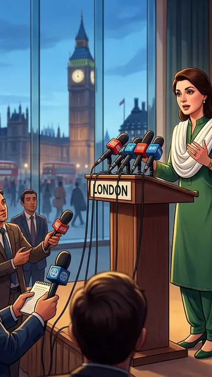 Animated editorial illustration for: Rana Sanaullah’s comments fuel speculation of PML-N rift