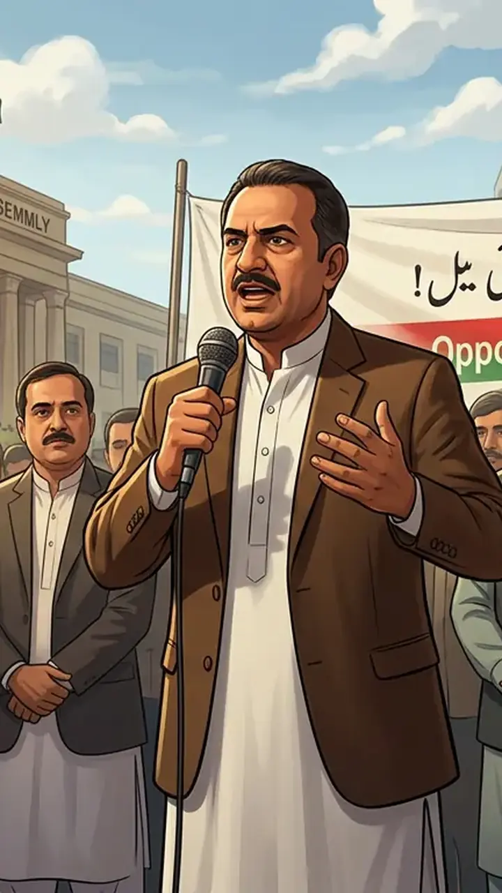 Animated editorial illustration for: MQM to challenge Sindh Local Government Amendment Bill in court