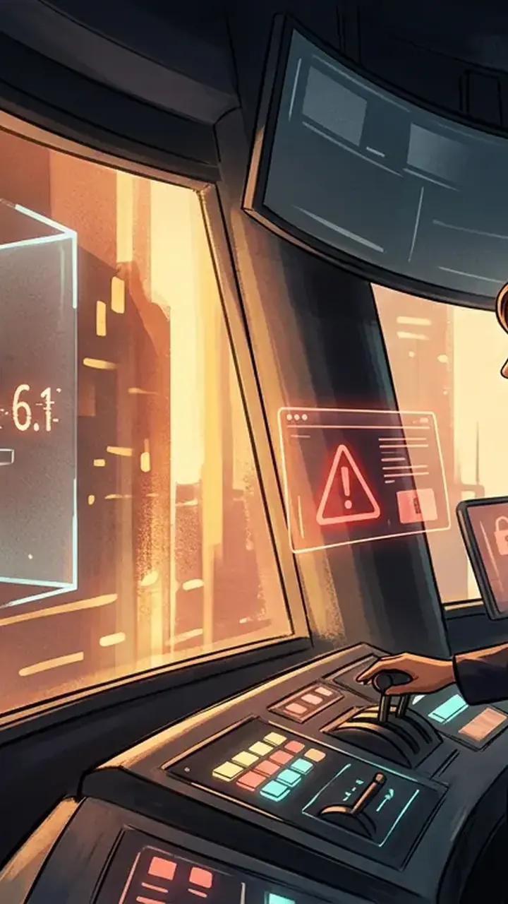 Animated editorial illustration for: OpenAI Cancels Astra 6.1 AI Model Release Over Safety Concerns