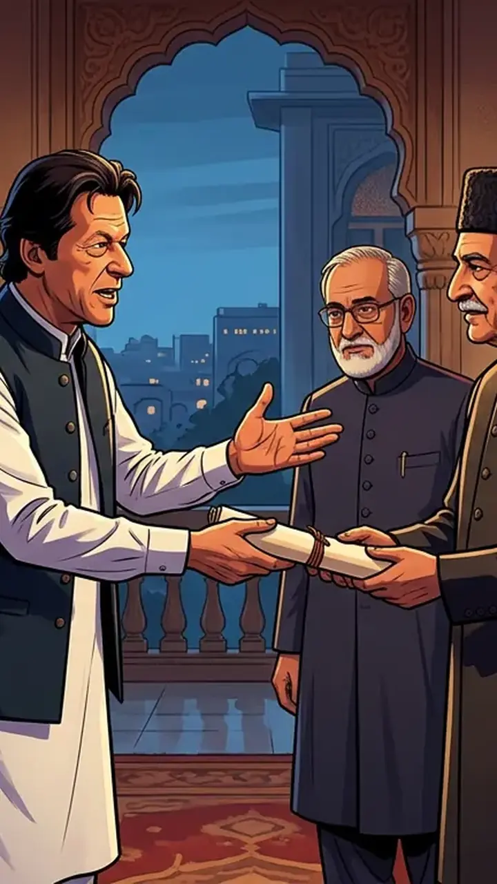 Animated editorial illustration for: Opposition Delegation Led by Gohar Khan Meets PPP to Invite for APC