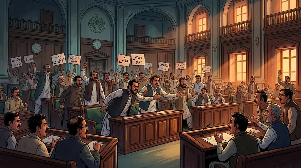 سندھ اسمبلی میں ہنگامہ آرائی، ایم کیو ایم کی جانب سے اجلاس نہ چلنے دینے کی دھمکی