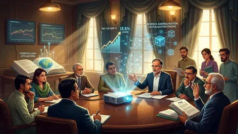 Animated editorial illustration for: CDWP approves seven projects worth Rs116bn, including tax and olive initiatives