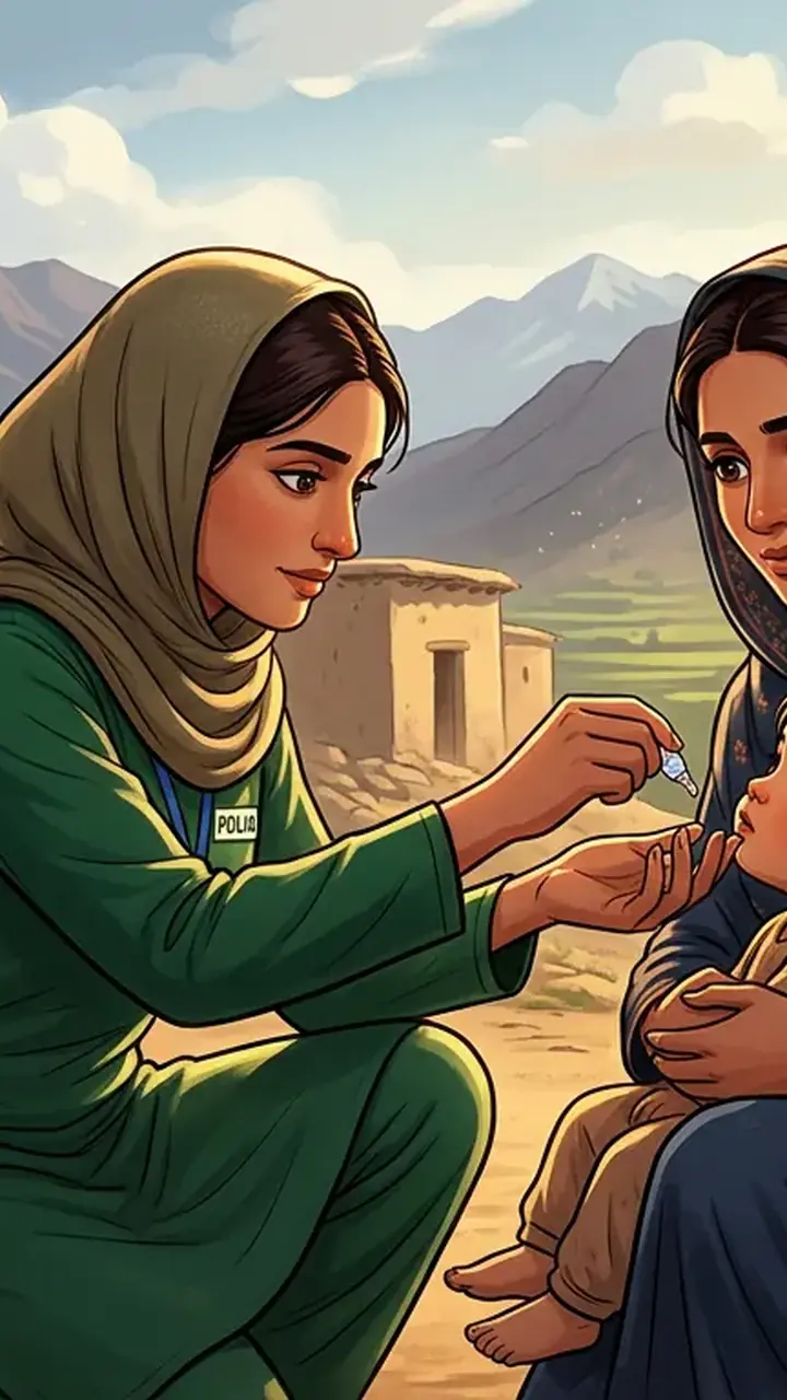 اس خبر کے لیے متحرک اداریاتی خاکہ: خیبرپختونخوا میں 2026 کا پانچواں پولیو کیس رپورٹ
