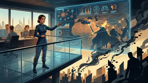 Animated editorial illustration for: Pakistan urges UN to strengthen fight against evolving terror threats