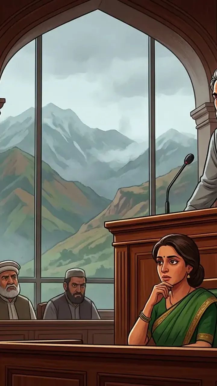 Animated editorial illustration for: Parliamentarians Slam KP Chief Minister Over Response to Terrorism