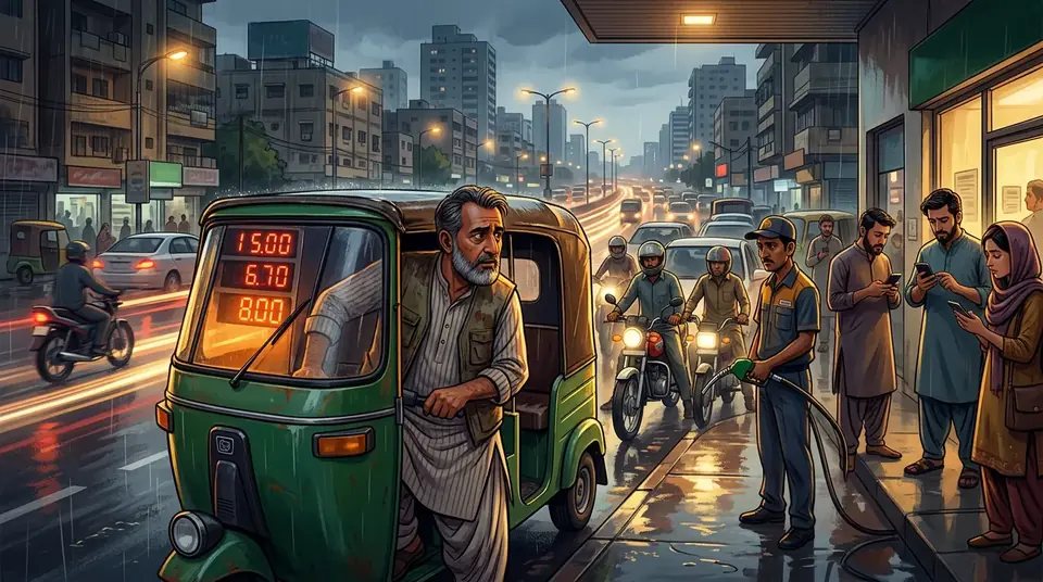 Animated editorial illustration for: Public transport fares see major increase after petrol price surge