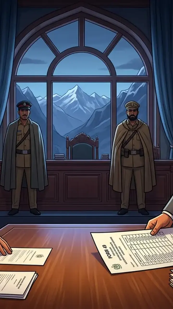 Animated editorial illustration for: PPP’s Ataullah declared winner in GB-16 after postal ballot recount