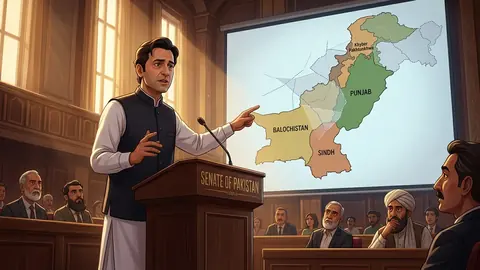 Animated editorial illustration for: Opposition demands referendum on creation of new provinces