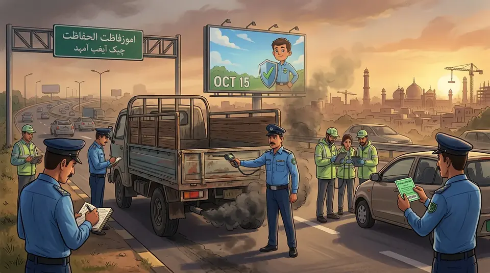 اس خبر کے لیے متحرک اداریاتی خاکہ: پنجاب حکومت نے اسموگ سیزن سے قبل ملٹی سیکٹورل آپریشن شروع کر دیا