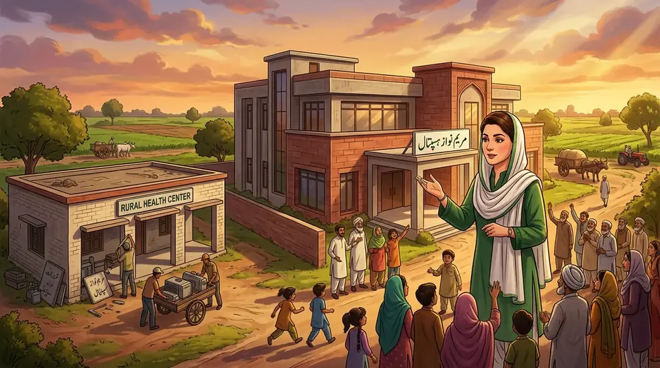 اس خبر کے لیے متحرک اداریاتی خاکہ: پنجاب کے دیہی ہیلتھ سینٹرز مریم نواز ہسپتالوں میں تبدیل ہوں گے