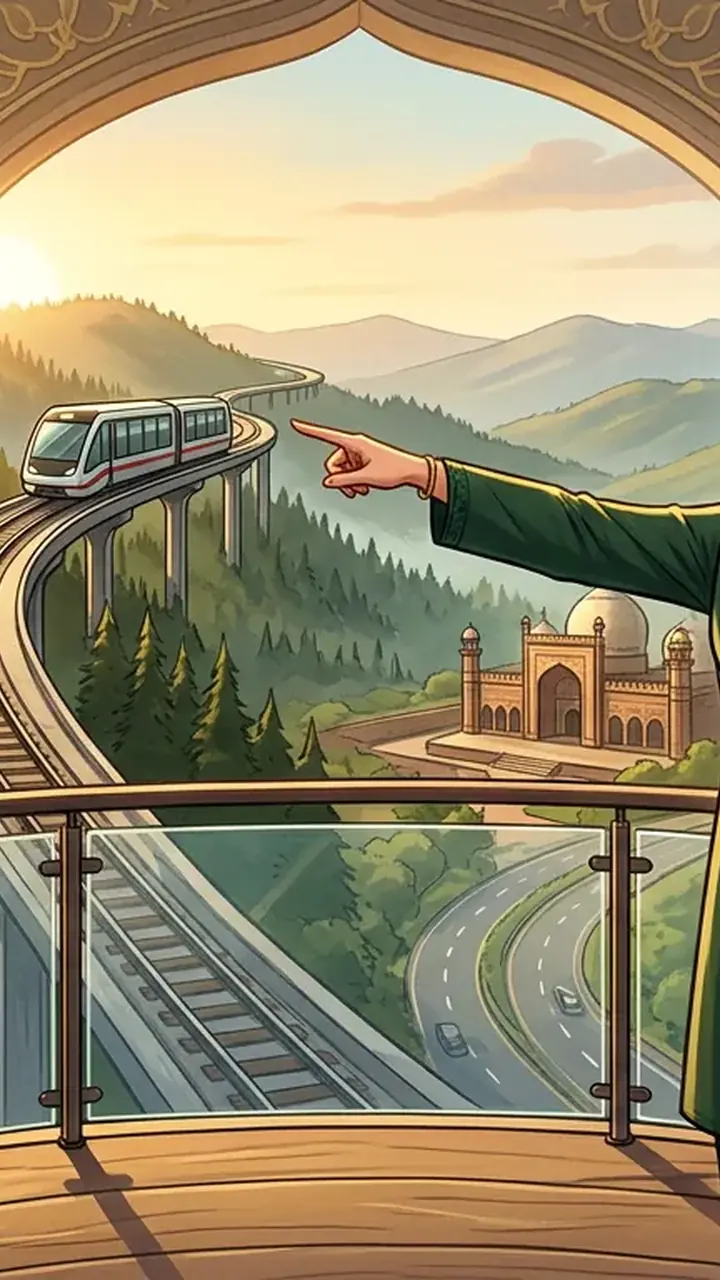 Animated editorial illustration for: Punjab Completes Mapping of 173 Heritage Sites to Boost Tourism