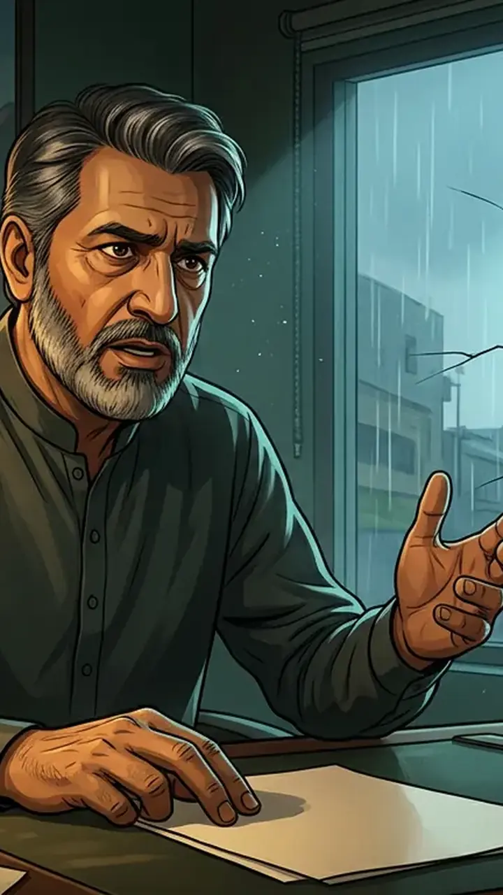 Animated editorial illustration for: PTI’s Shaukat Yousufzai Clarifies Stance After Urging Long March Delay