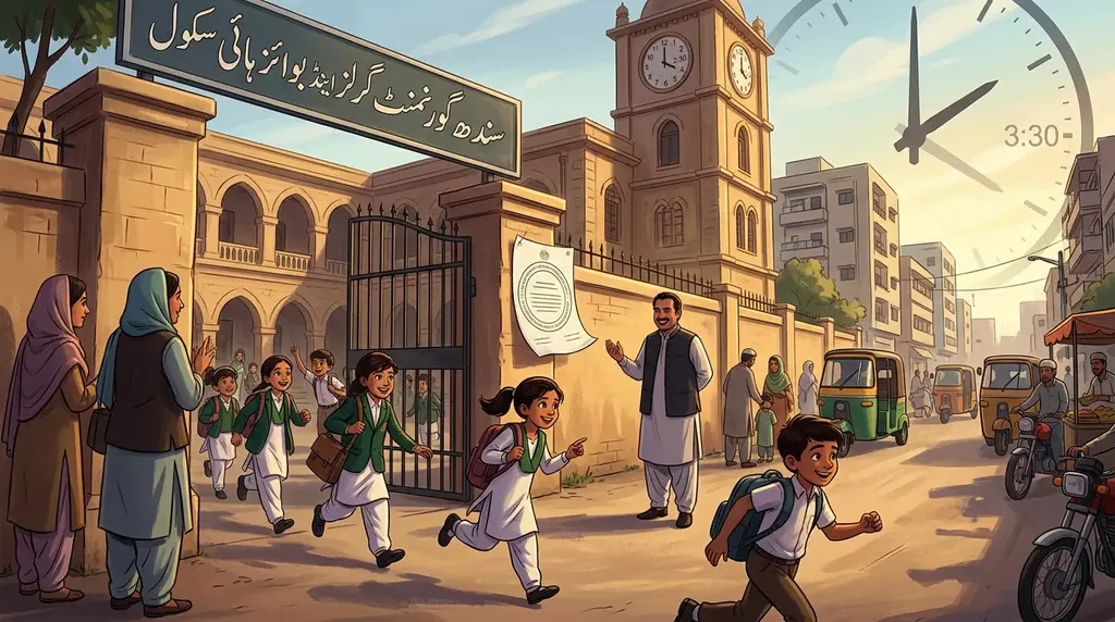 Sindh government reduces school hours by one hour across the province