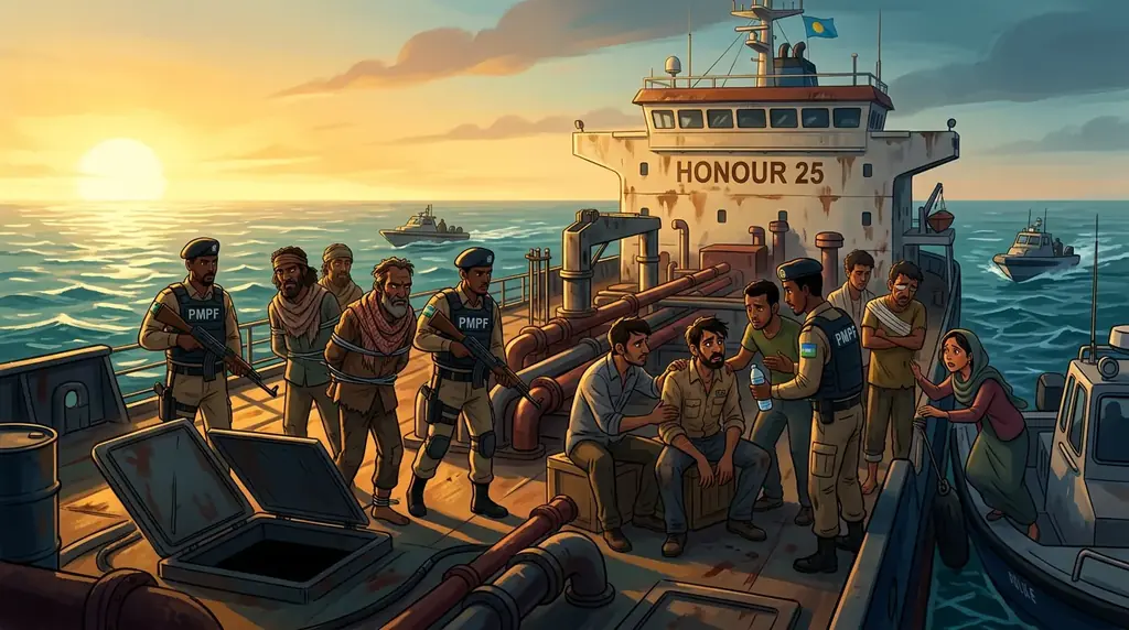 Nine Pirates Arrested After Killing 5 Crew on Hijacked Tanker in Somalia