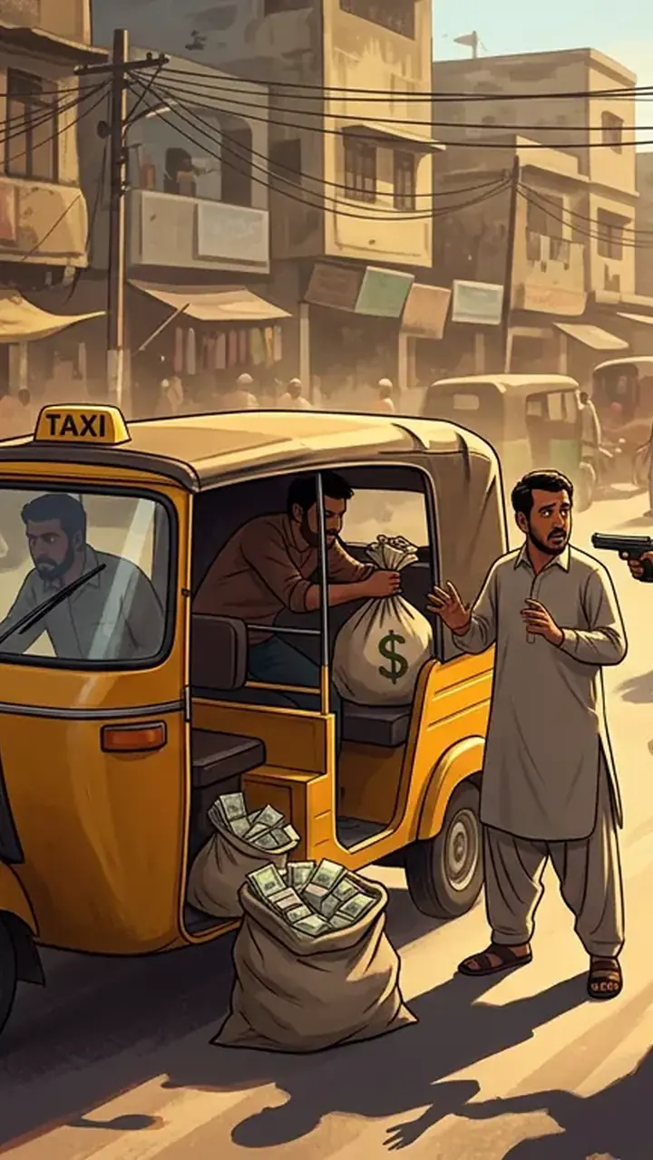 اس خبر کے لیے متحرک اداریاتی خاکہ: کراچی: تاجر سے ڈھائی کروڑ روپے لوٹ لیے گئے