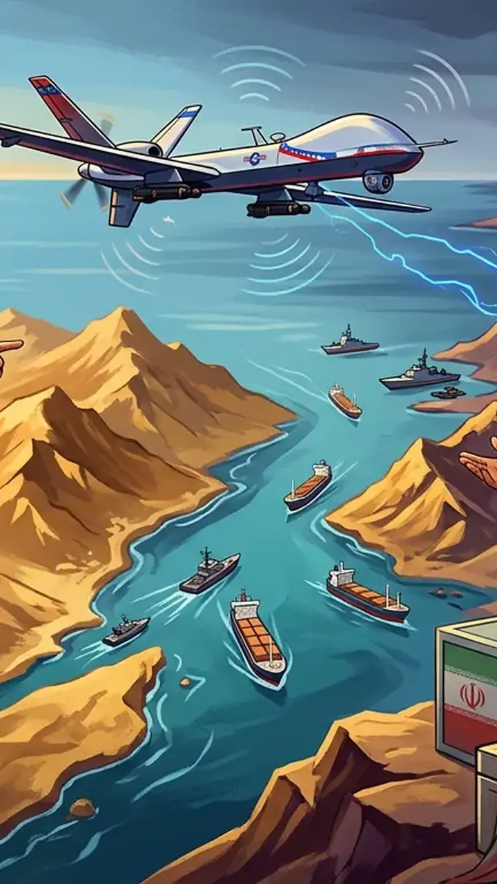 Animated editorial illustration for: US Sanctions Entities in China, Pakistan for Aiding Iran’s Missile Program