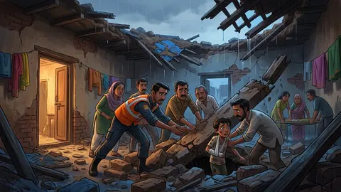 Woman Killed, Three Injured in Toba Tek Singh Roof Collapse