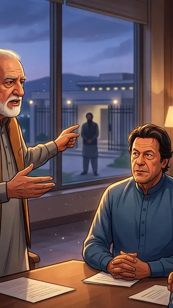 Animated editorial illustration for: Achakzai tells opposition to engage with government if contacted for talks