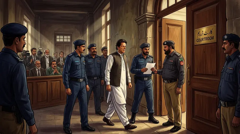 اس خبر کے لیے متحرک اداریاتی خاکہ: جوڈیشل کمپلیکس حملہ کیس: عدالت کا عمران خان کو اگلی سماعت پر پیش کرنے کا حکم