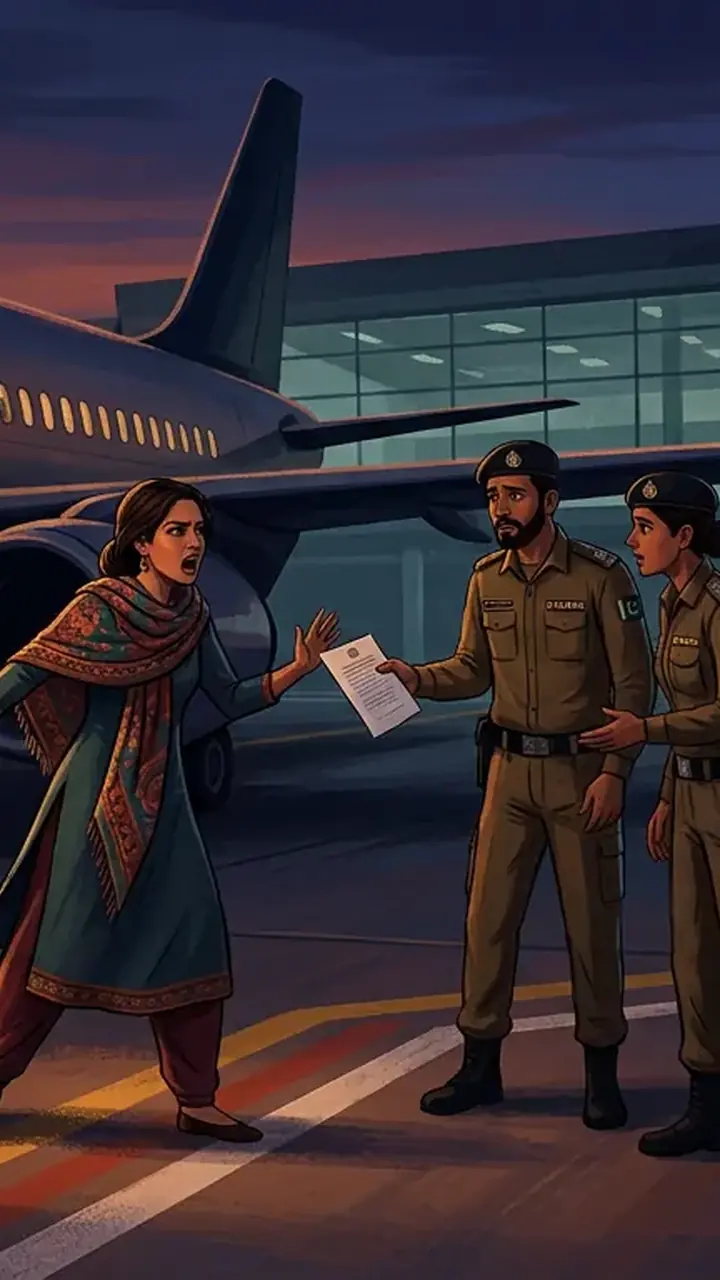 Animated editorial illustration for: Court sends female suspect in Azerbaijani woman’s case to jail on judicial remand