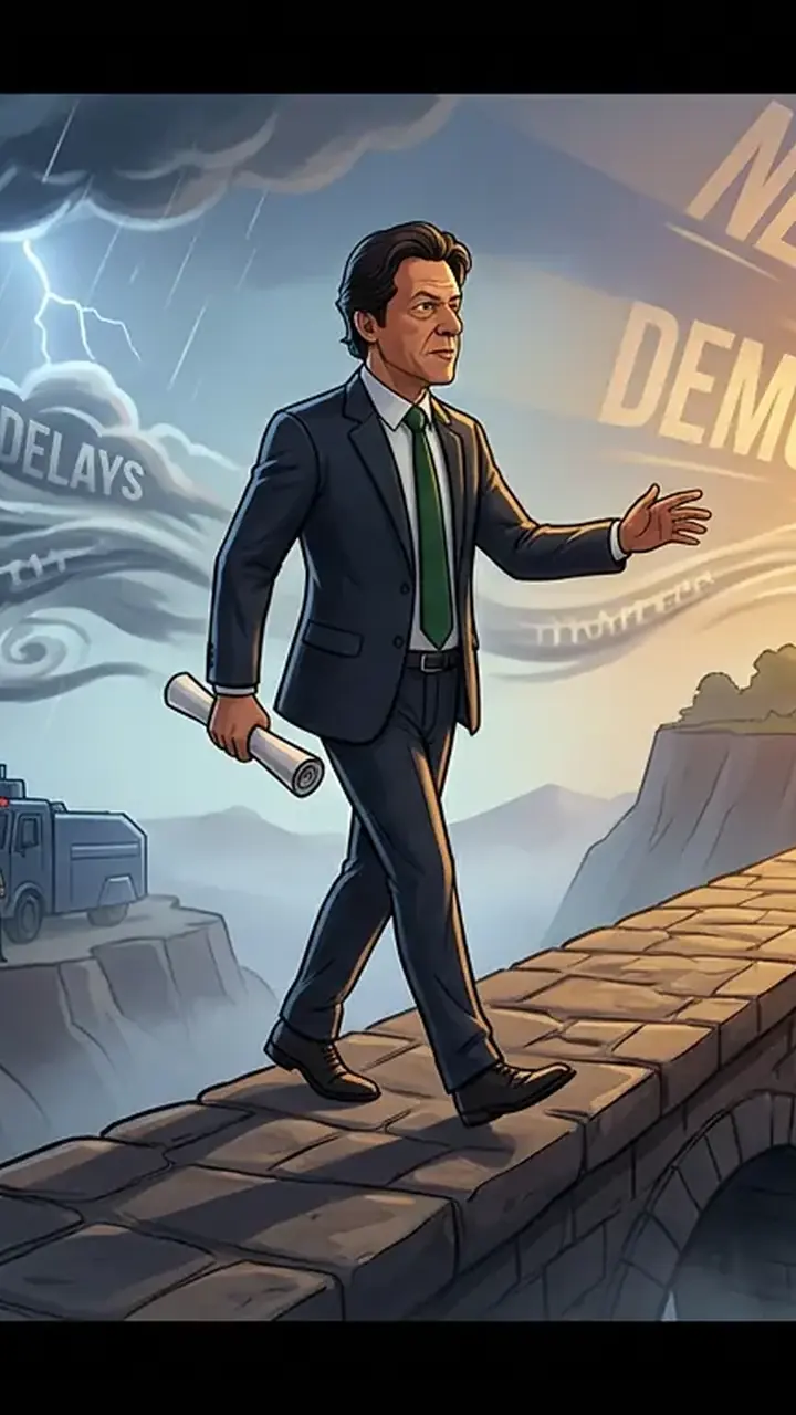 Animated editorial illustration for: Barrister Gohar criticises ‘irresponsible statements’, affirms commitment to government talks