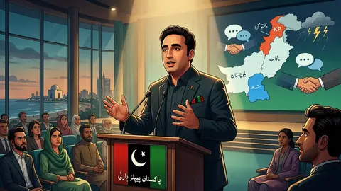 Animated editorial illustration for: Sherry Rehman Reiterates KP Situation Moving Towards Emergency