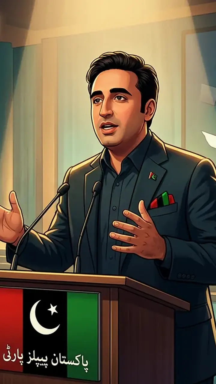 Animated editorial illustration for: KP Governor, Interior Minister Discuss Security Amid Emergency Talk
