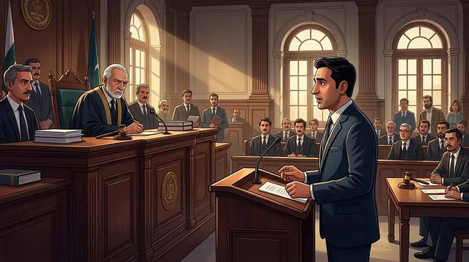 Animated editorial illustration for: DG FIA Appears in Lahore High Court for Contempt Case