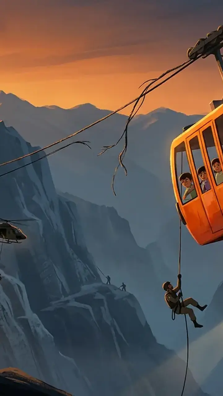 Animated editorial illustration for: Documentary ‘Hanging by a Wire’ selected as Pakistan’s Oscar submission