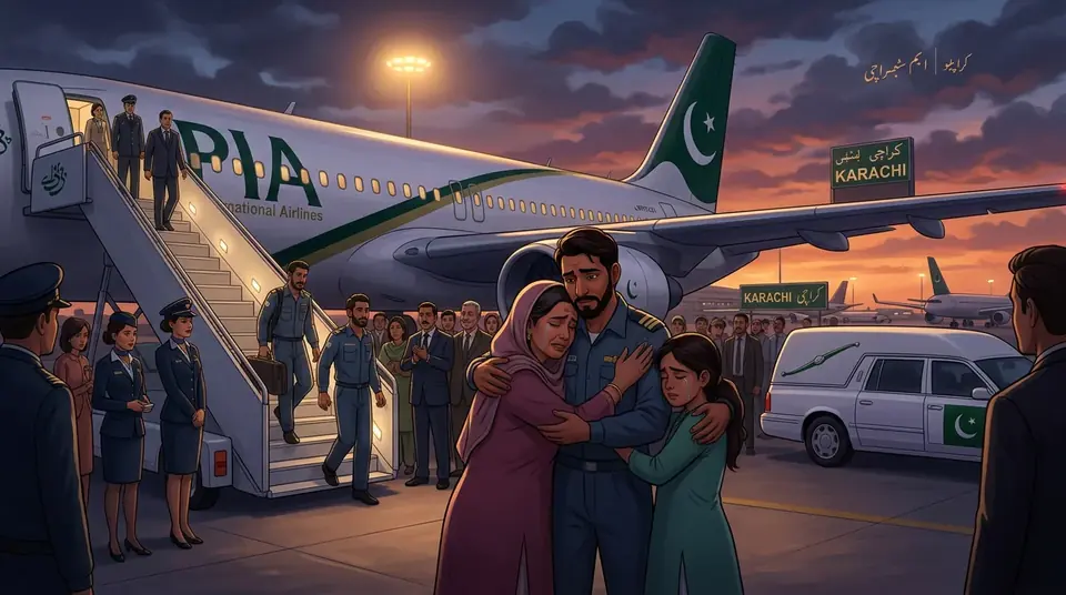 Animated editorial illustration for: Four Pakistani crew rescued from hijacked Somali vessel to arrive Saturday