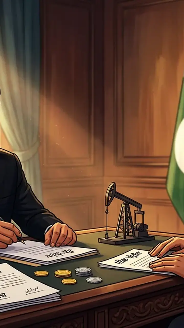 Animated editorial illustration for: Government, Jamaat-e-Islami to Discuss Petroleum Levy, Electricity Prices