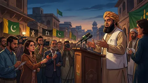 Animated editorial illustration for: Government’s Attitude Has Left No Room for Talks, Says Fazlur Rehman