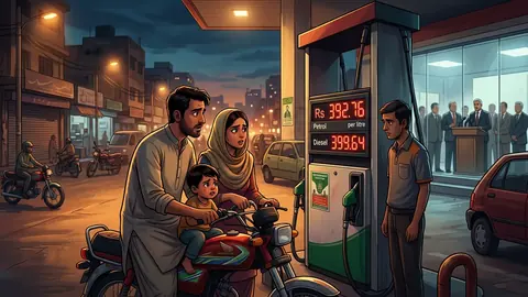 اس خبر کے لیے متحرک اداریاتی خاکہ: حکومت نے پیٹرول 2.10 روپے اور ڈیزل 30 پیسے مہنگا کر دیا