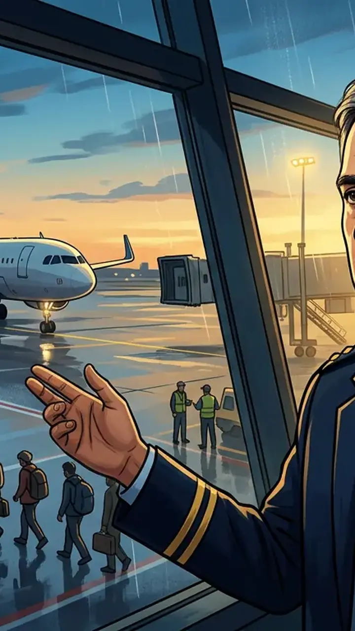 Animated editorial illustration for: Illegal Migrants to Europe Now Using Air Travel, Says FIA Chief