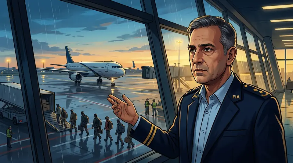 Animated editorial illustration for: Illegal Migrants to Europe Now Using Air Travel, Says FIA Chief
