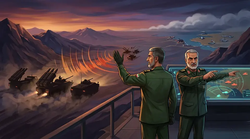 Animated editorial illustration for: Iranian President Rules Out Talks With US, Citing Distrust