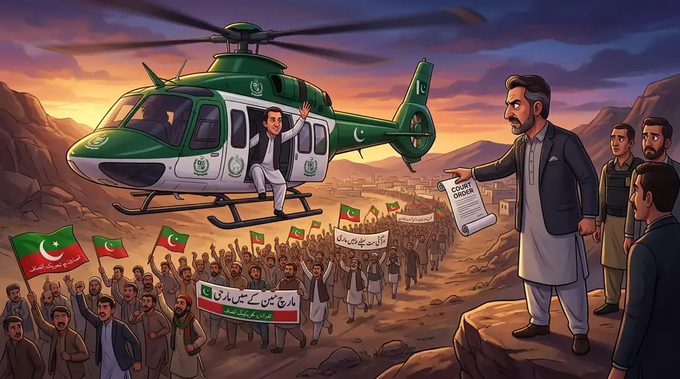 اس خبر کے لیے متحرک اداریاتی خاکہ: پی ٹی آئی لانگ مارچ میں کالعدم تنظیم کے کمانڈر کی شناخت کا انکشاف